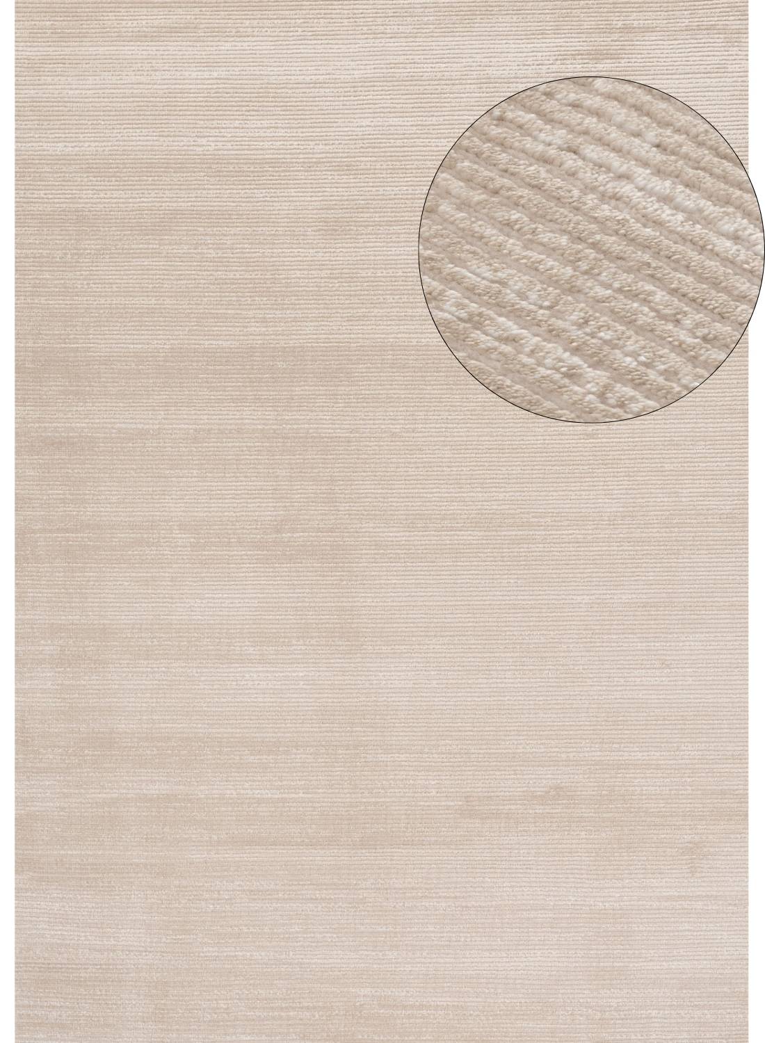 Carmel Beige-Cream Striped Rug – 6020