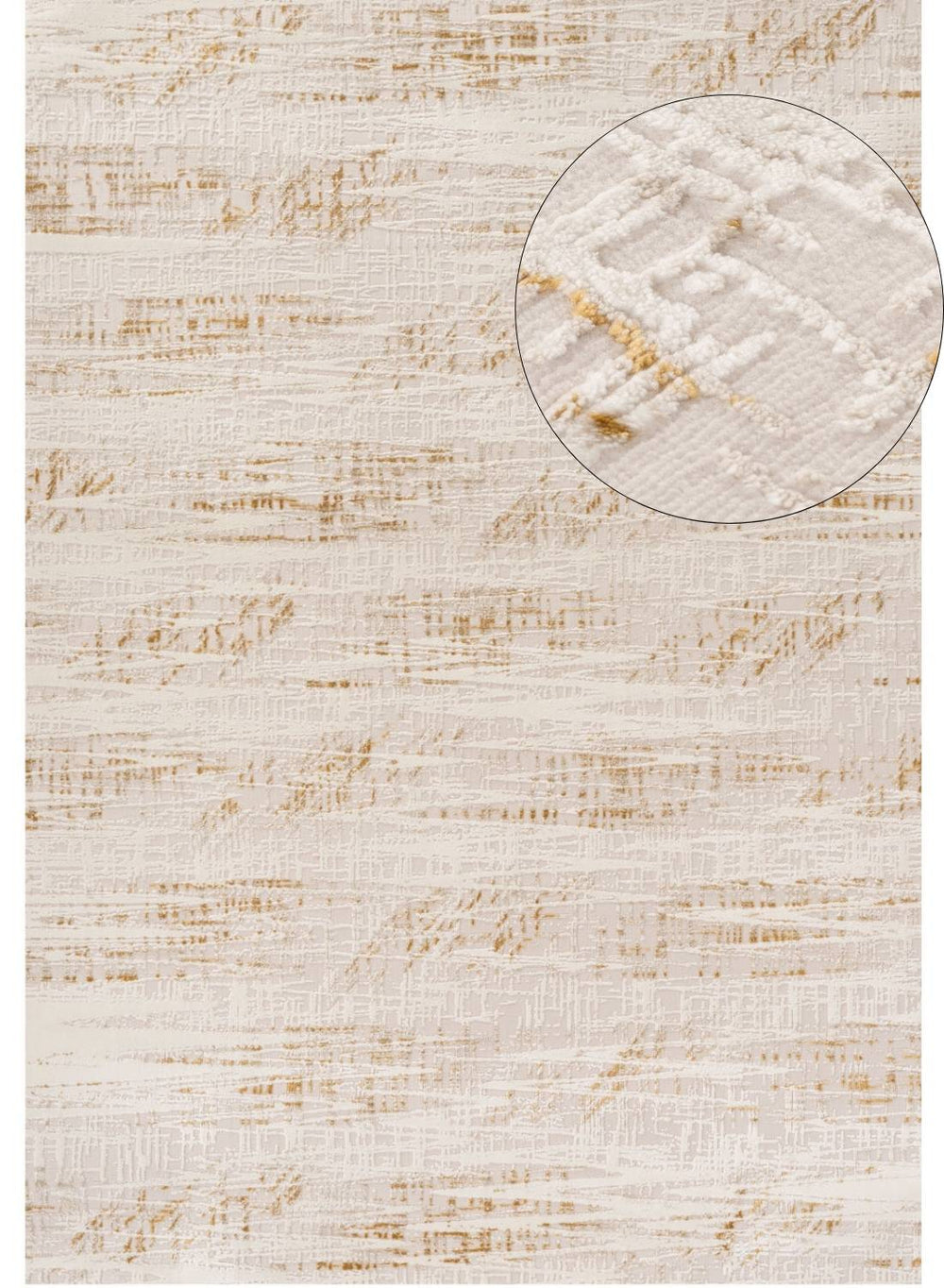 Carmel Cream-Gold Abstract Rug – 6030