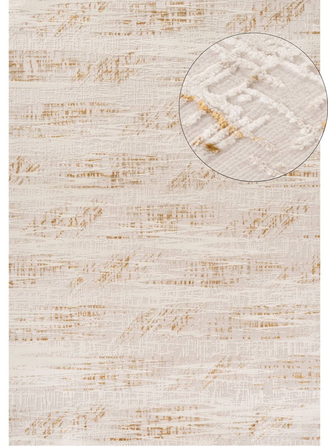 Carmel Cream-Gold Abstract Rug – 6030