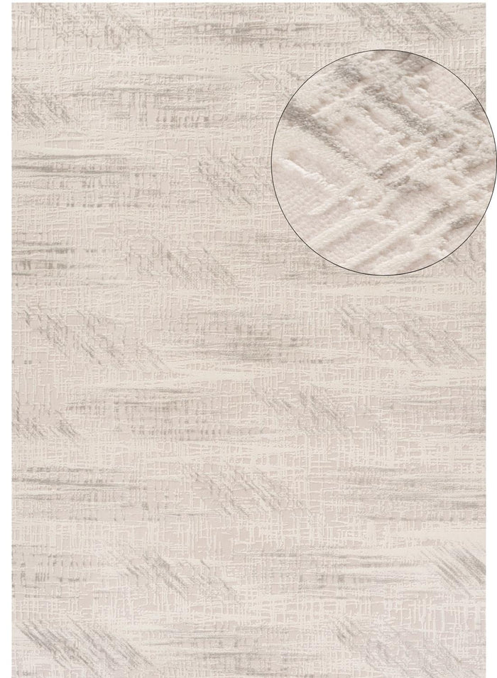 Carmel Cream-Grey Abstract Rug – 6030 shown in an illustrative room