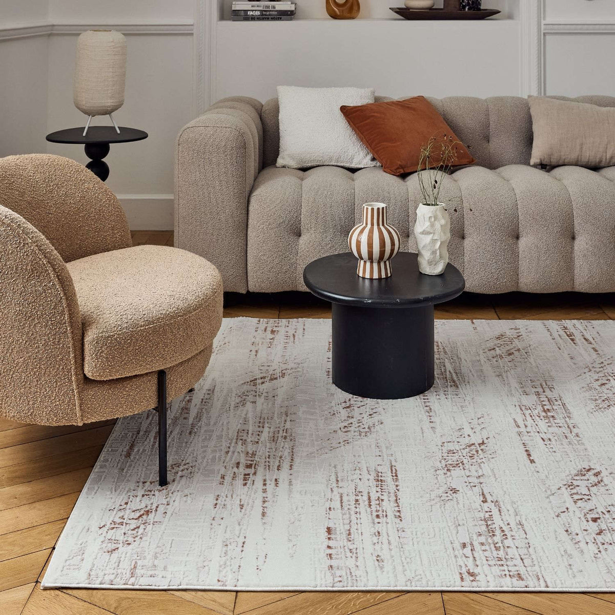 Carmel Cream-Terra Abstract Rug – 6030