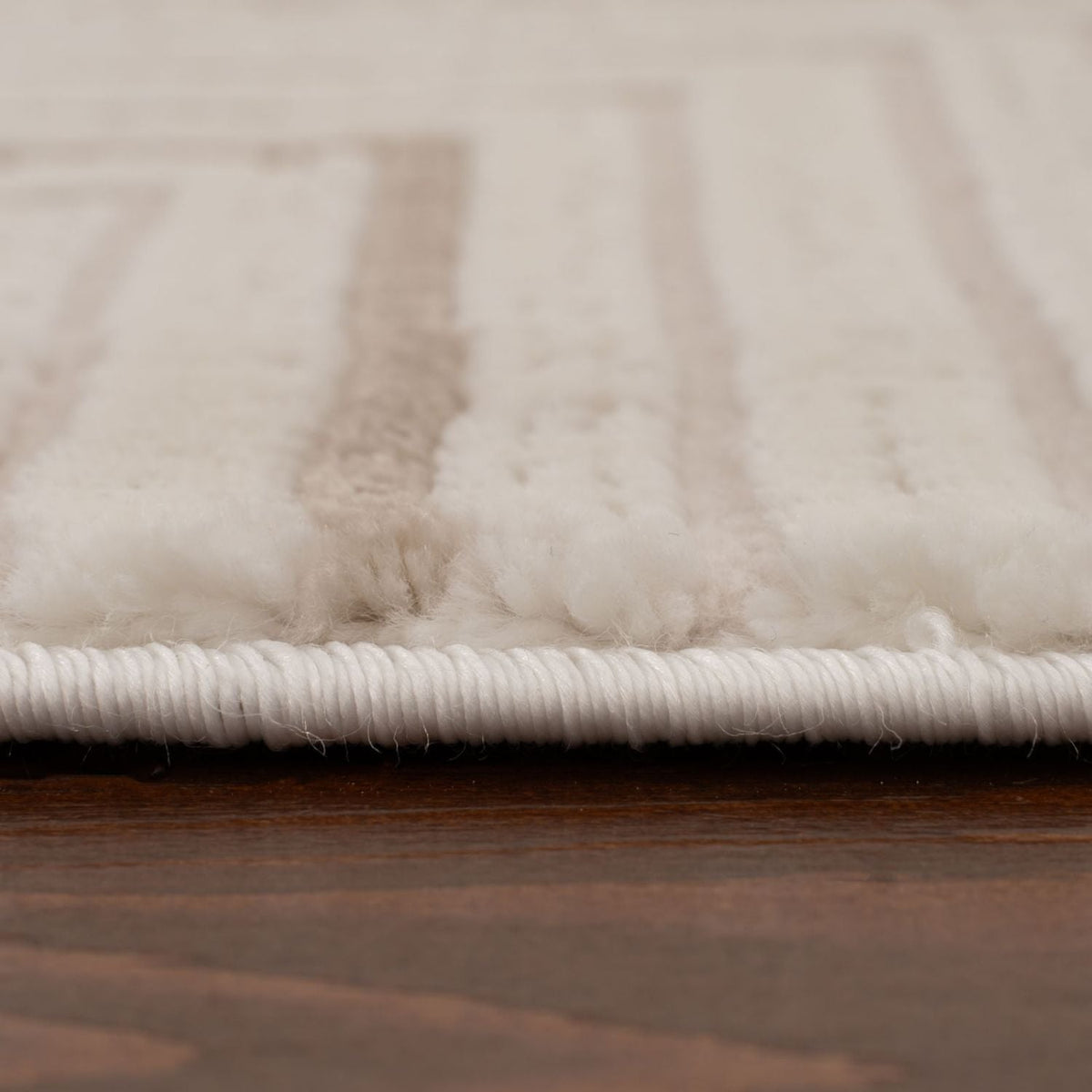Carmel Cream-Beige Geometric Rug – 6040