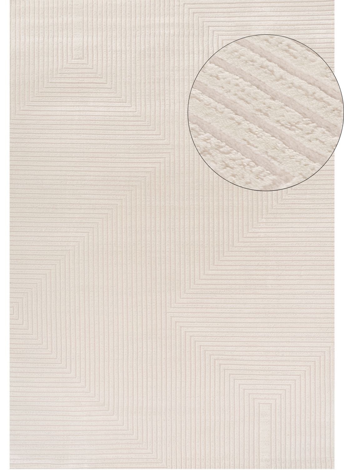 Carmel Cream Geometric Rug – 6040