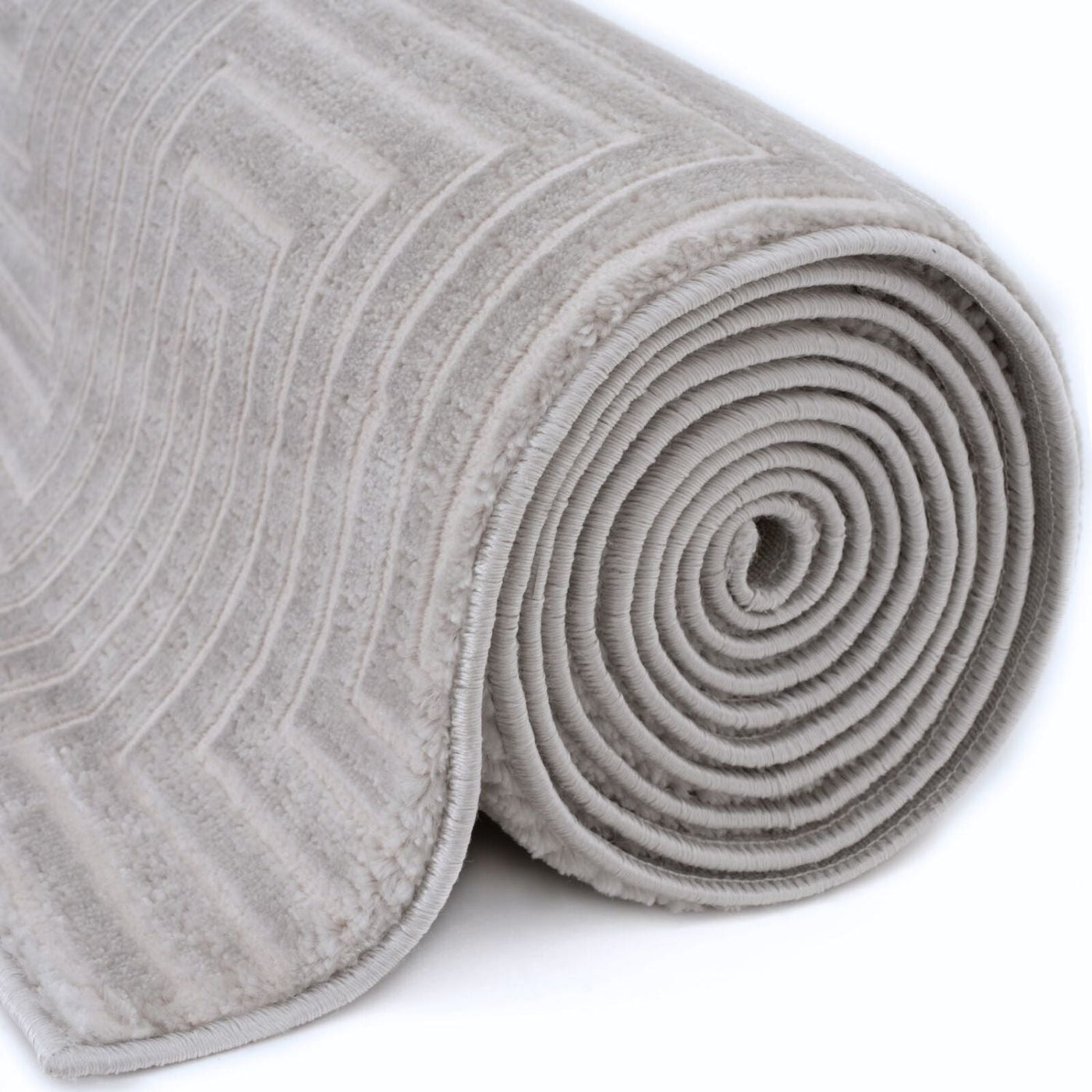 Carmel Grey-Cream Geometric Rug – 6050