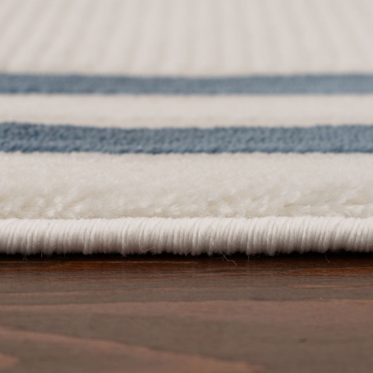 Carmel Cream-Blue Bordered Rug – 6060