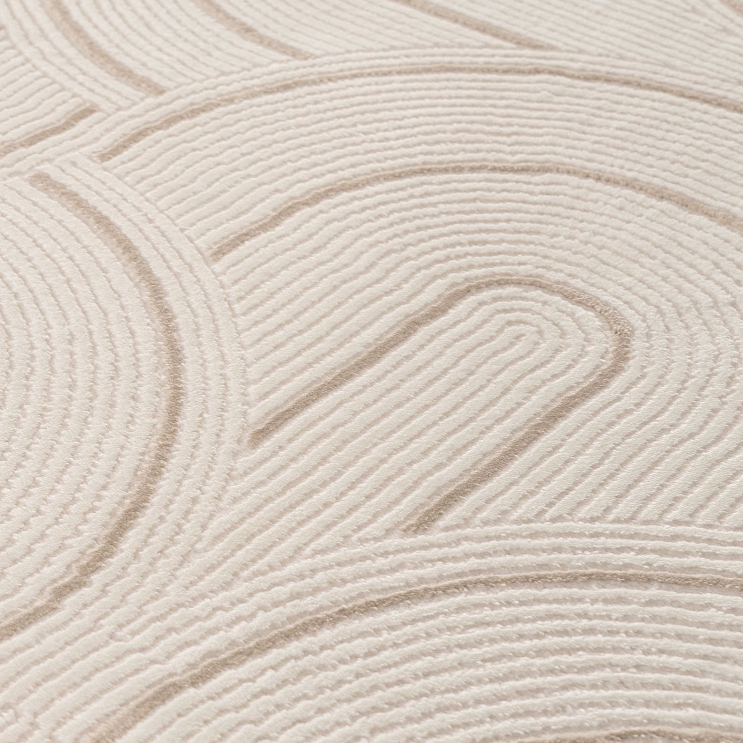 Carmel Cream-Beige Geometric Rug – 6070