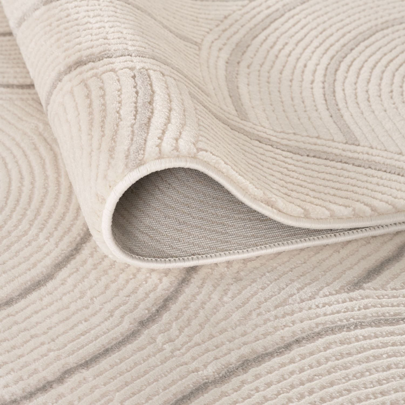 Carmel Cream-Grey Geometric Rug – 6070