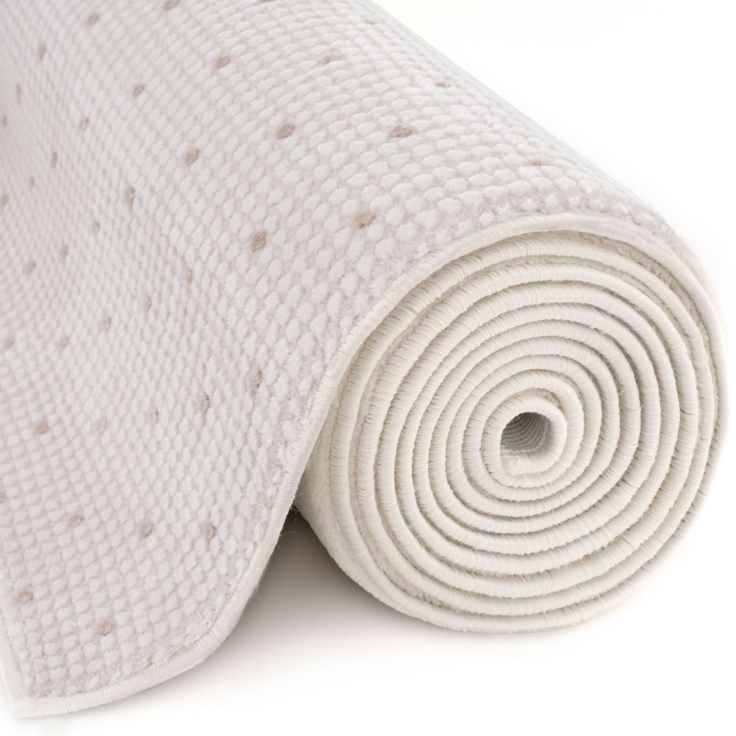 Carmel Cream-Beige Dots Rug – 6080