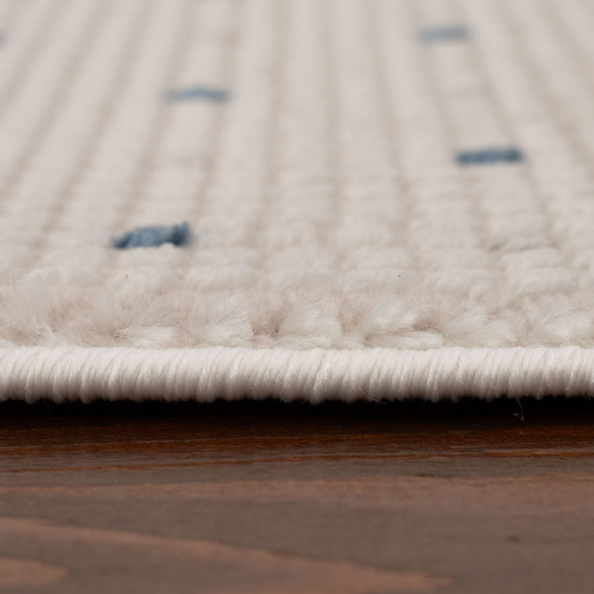 Carmel Cream-Blue Dots Rug – 6080
