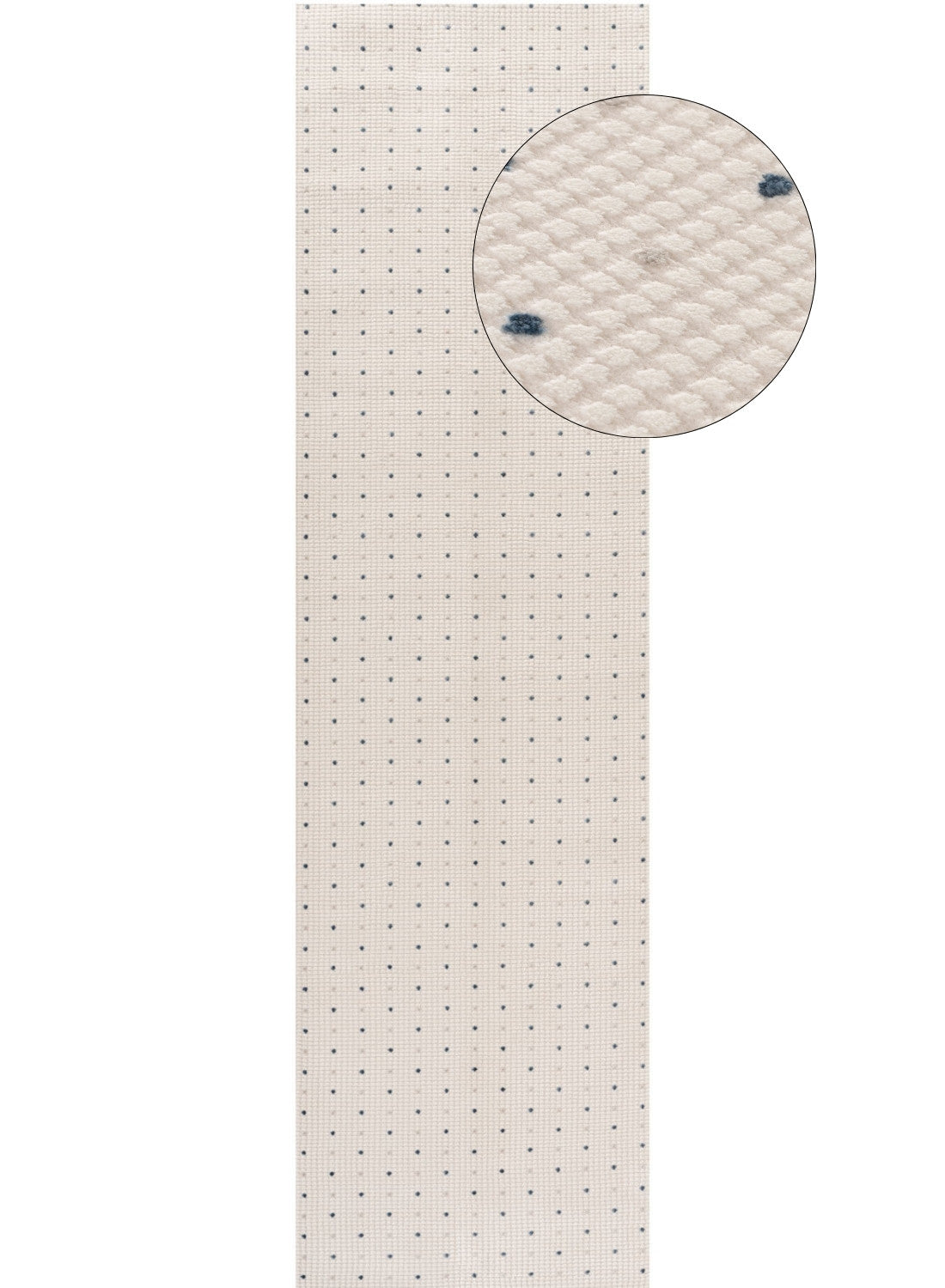 Carmel Cream-Blue Dots Rug – 6080