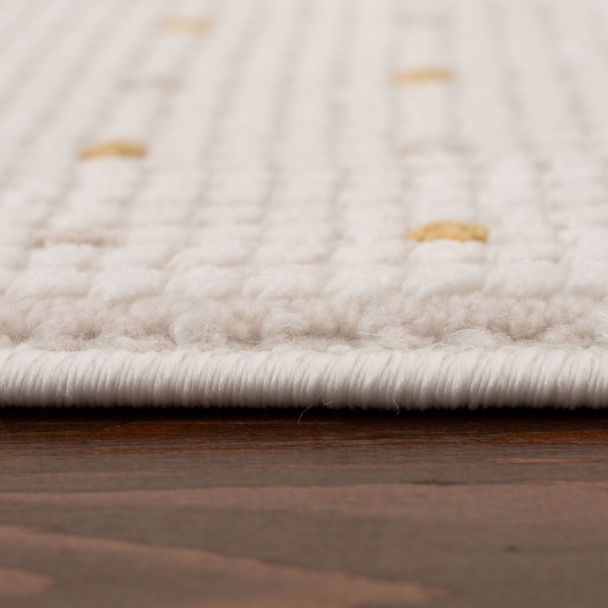 Carmel Cream-Gold Dots Rug – 6080