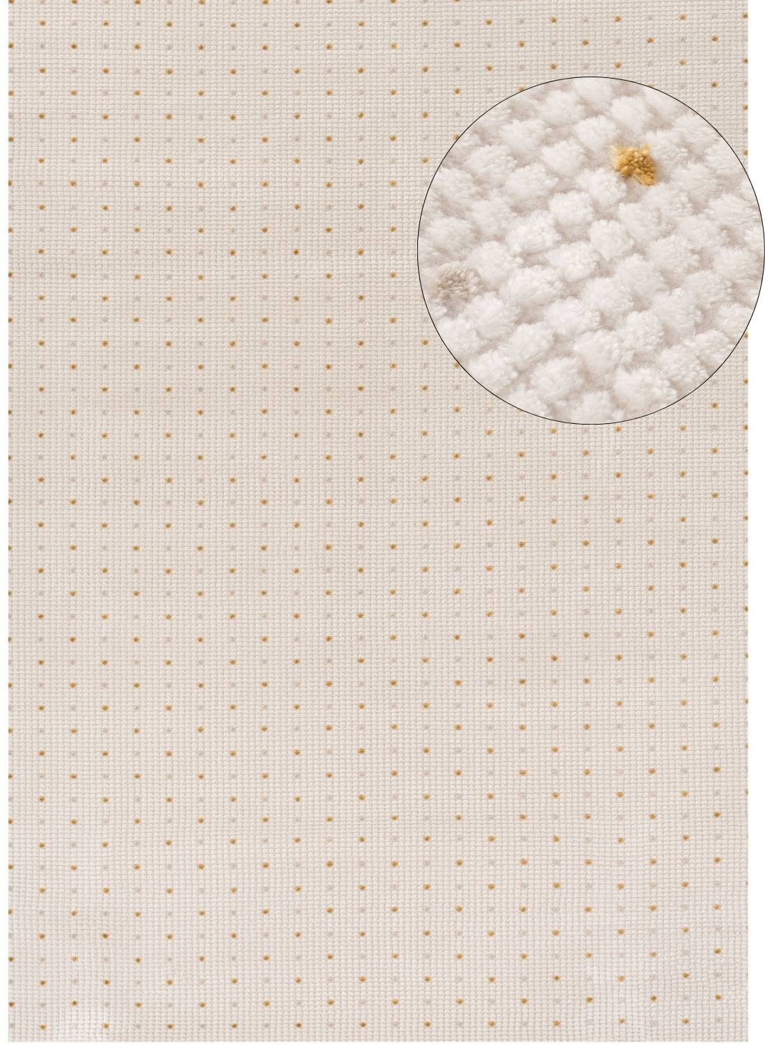 Carmel Cream-Gold Dots Rug – 6080