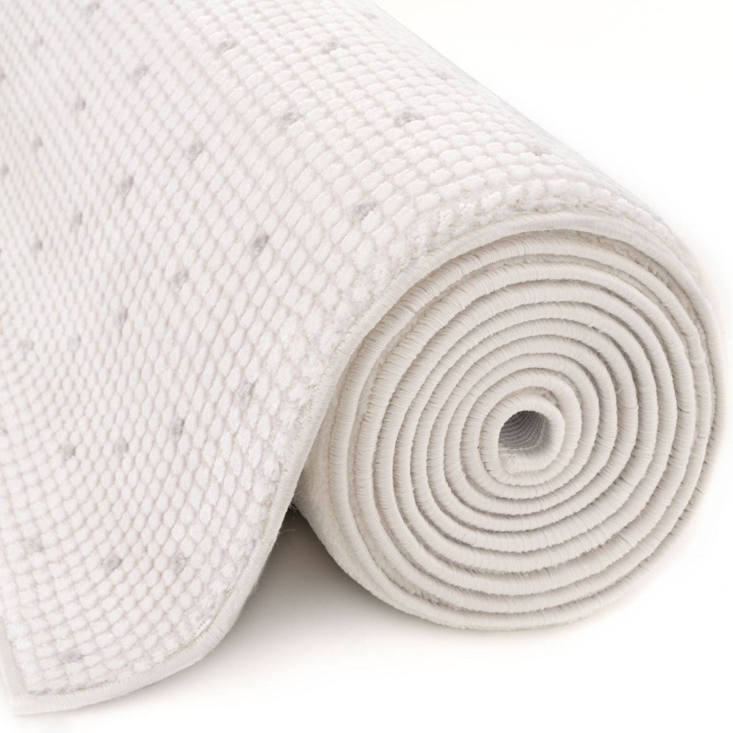 Carmel Cream-Grey Dots Rug – 6080