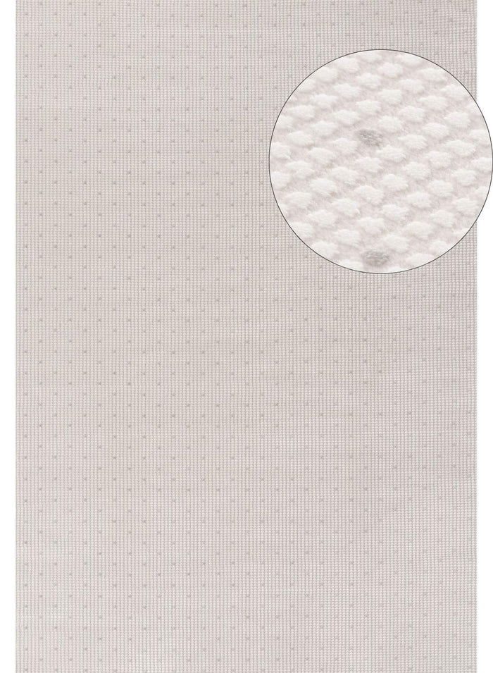 Carmel Cream-Grey Dots Rug – 6080 shown in an illustrative room
