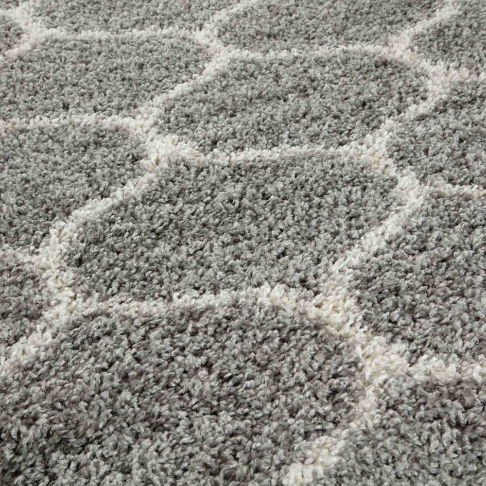 Moroccan Grey Shaggy Rug – 610