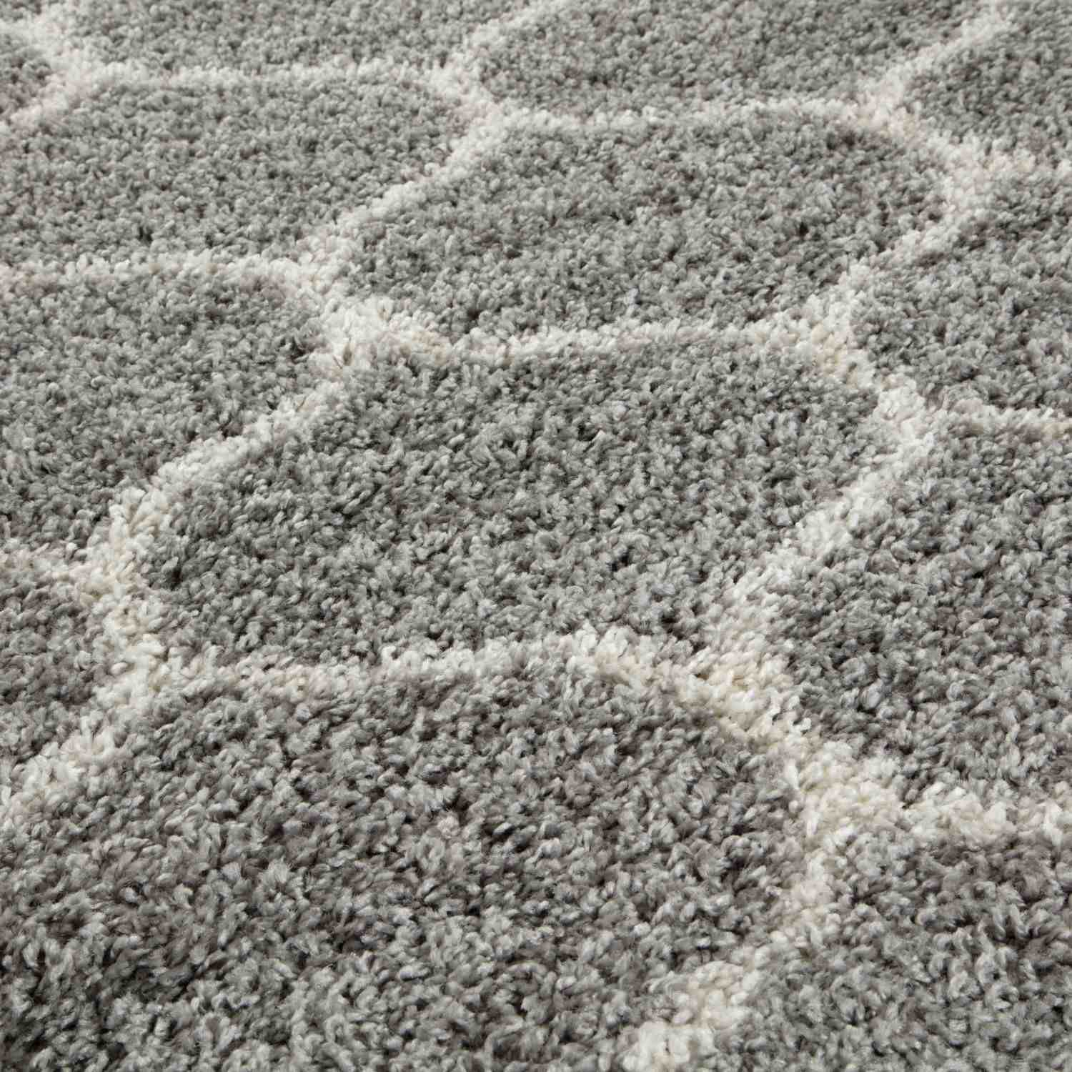 Moroccan Grey Shaggy Rug – 610
