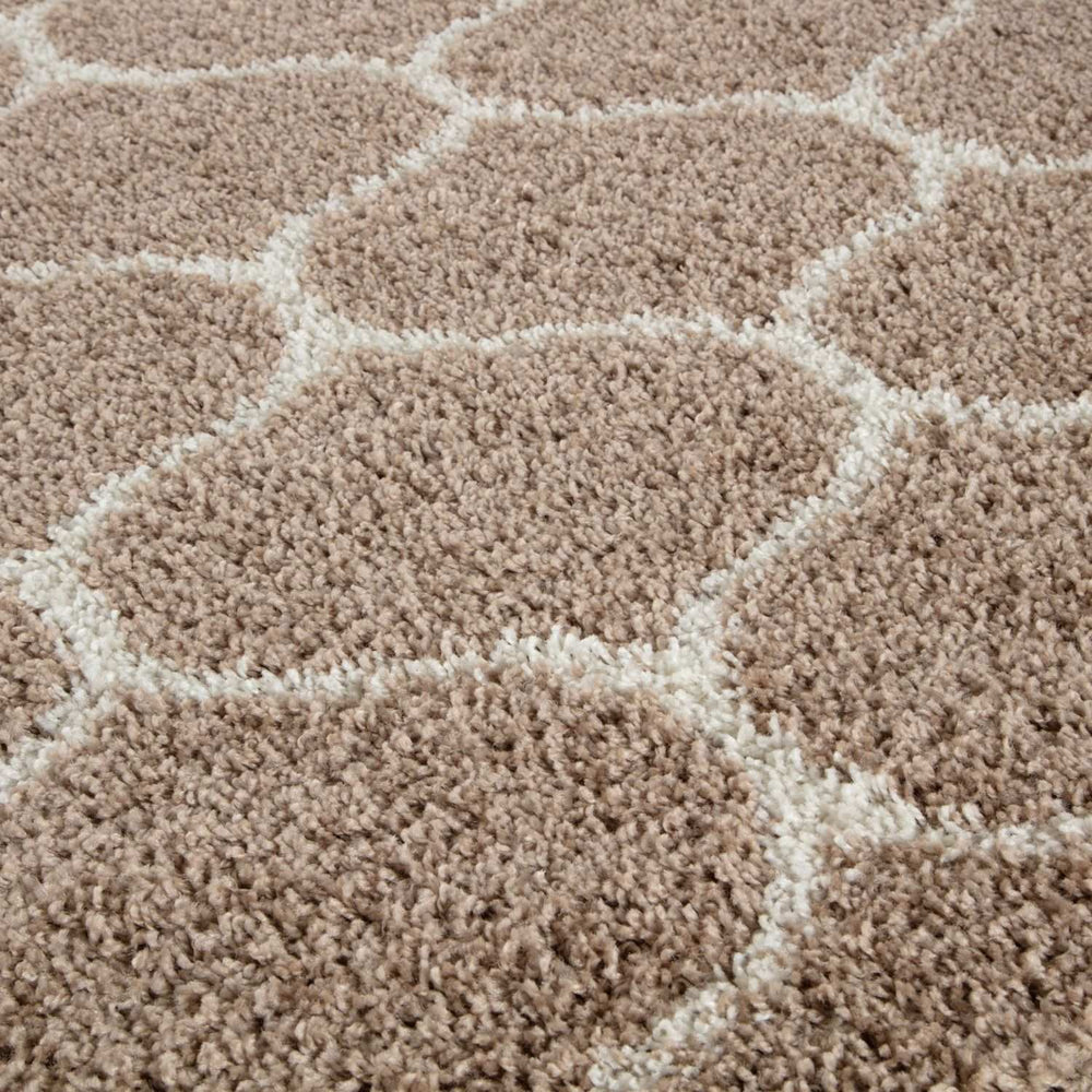 Moroccan Beige Shaggy Rug – 620