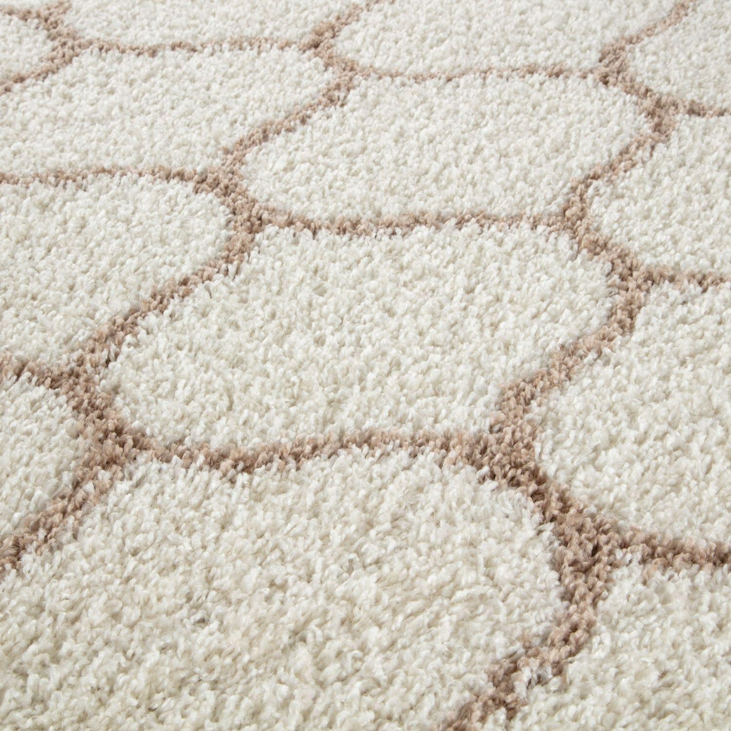 Moroccan Ivory Shaggy Rug – 630