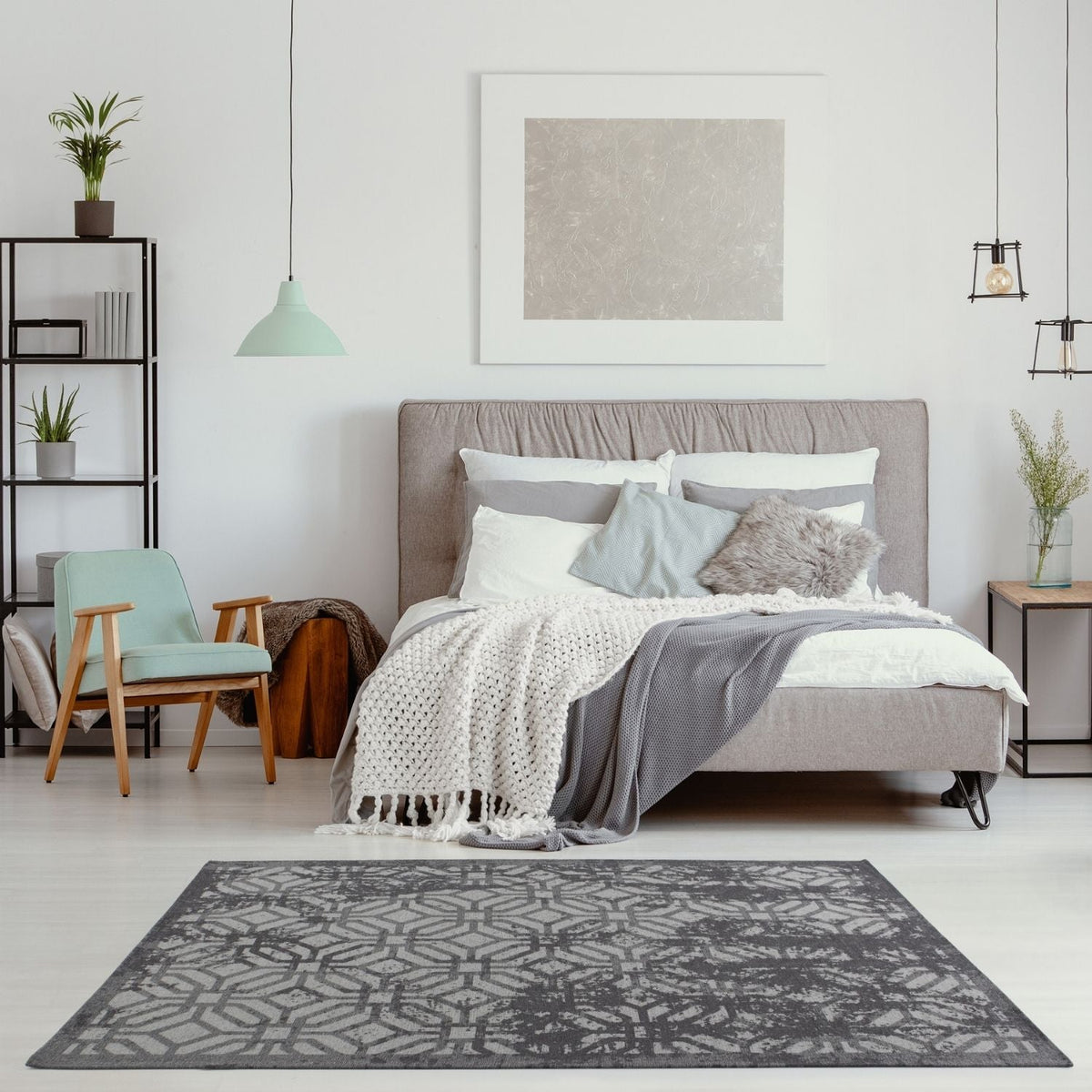 Washable Rug Carina Black – 6930B