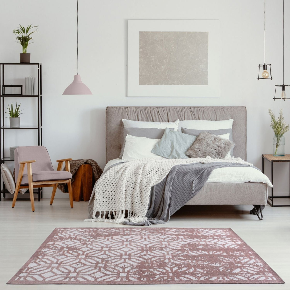 Washable Rug Carina Pink – 6933