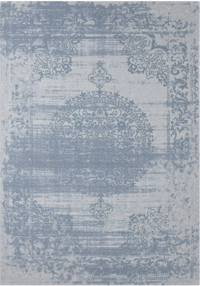Washable Rug Carina Blue – 6945 shown in an illustrative room