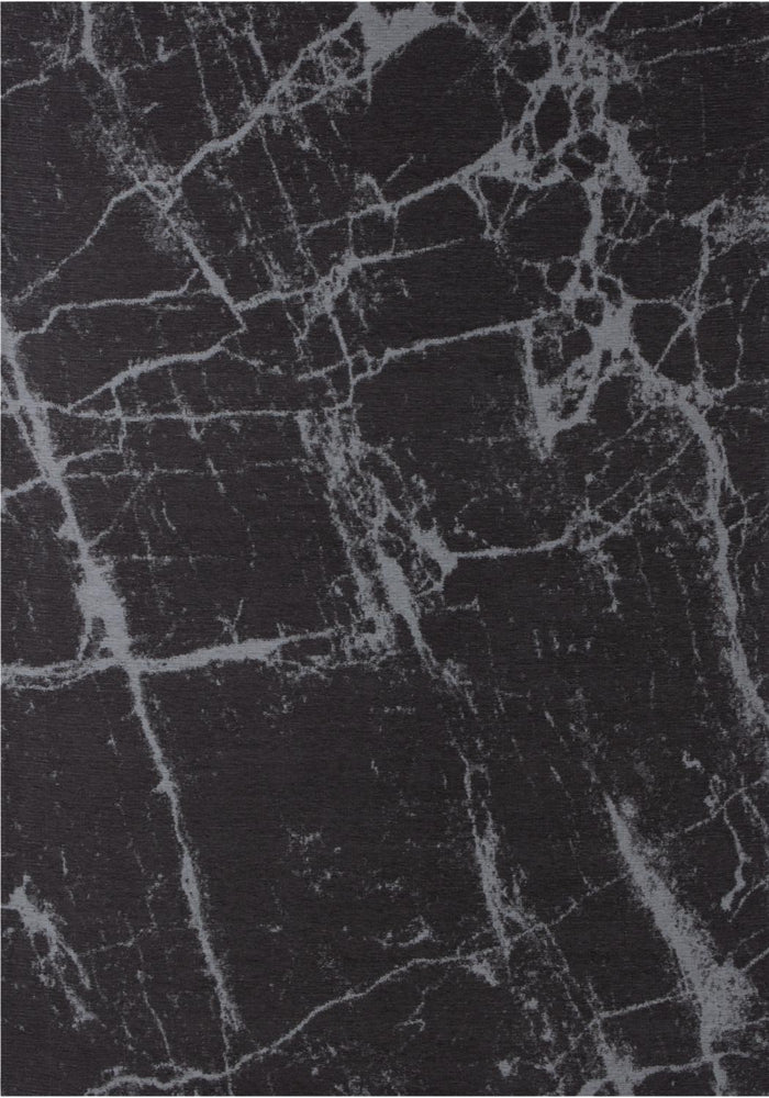 Washable Rug Carina Dark Grey – 6952D shown in an illustrative room