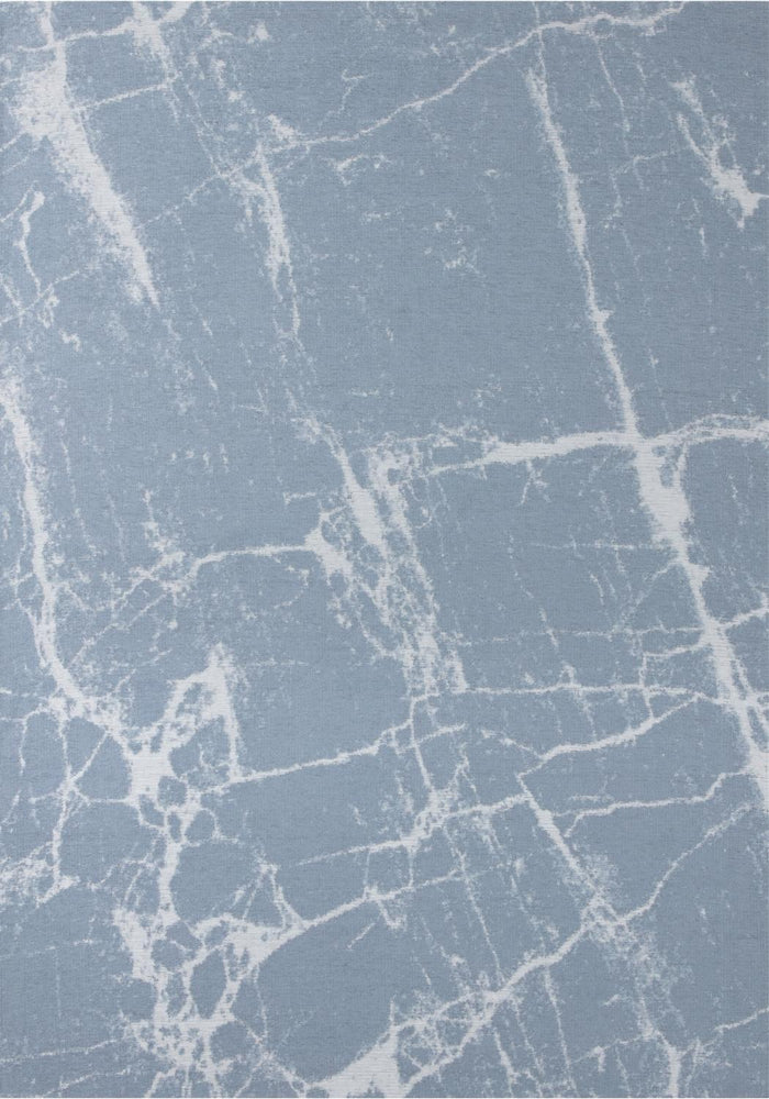 Washable Rug Carina Blue – 6955 shown in an illustrative room