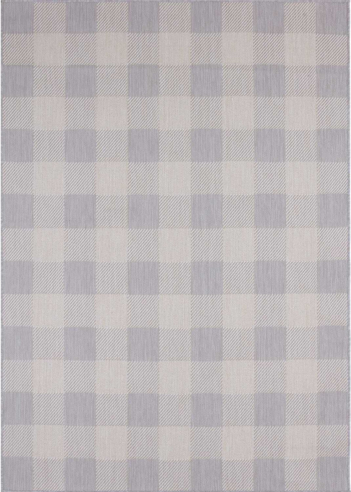 Ecology Outdoor Rug Grey – 700GR shown in an illustrative room