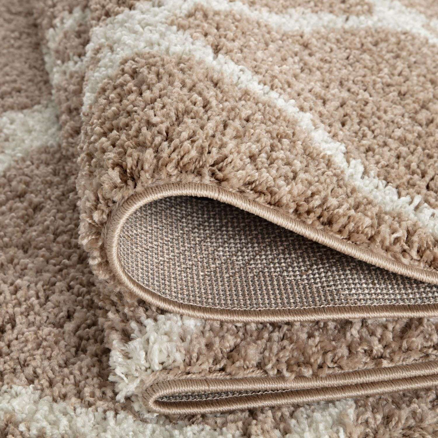 Moroccan Beige Shaggy Rug – 720