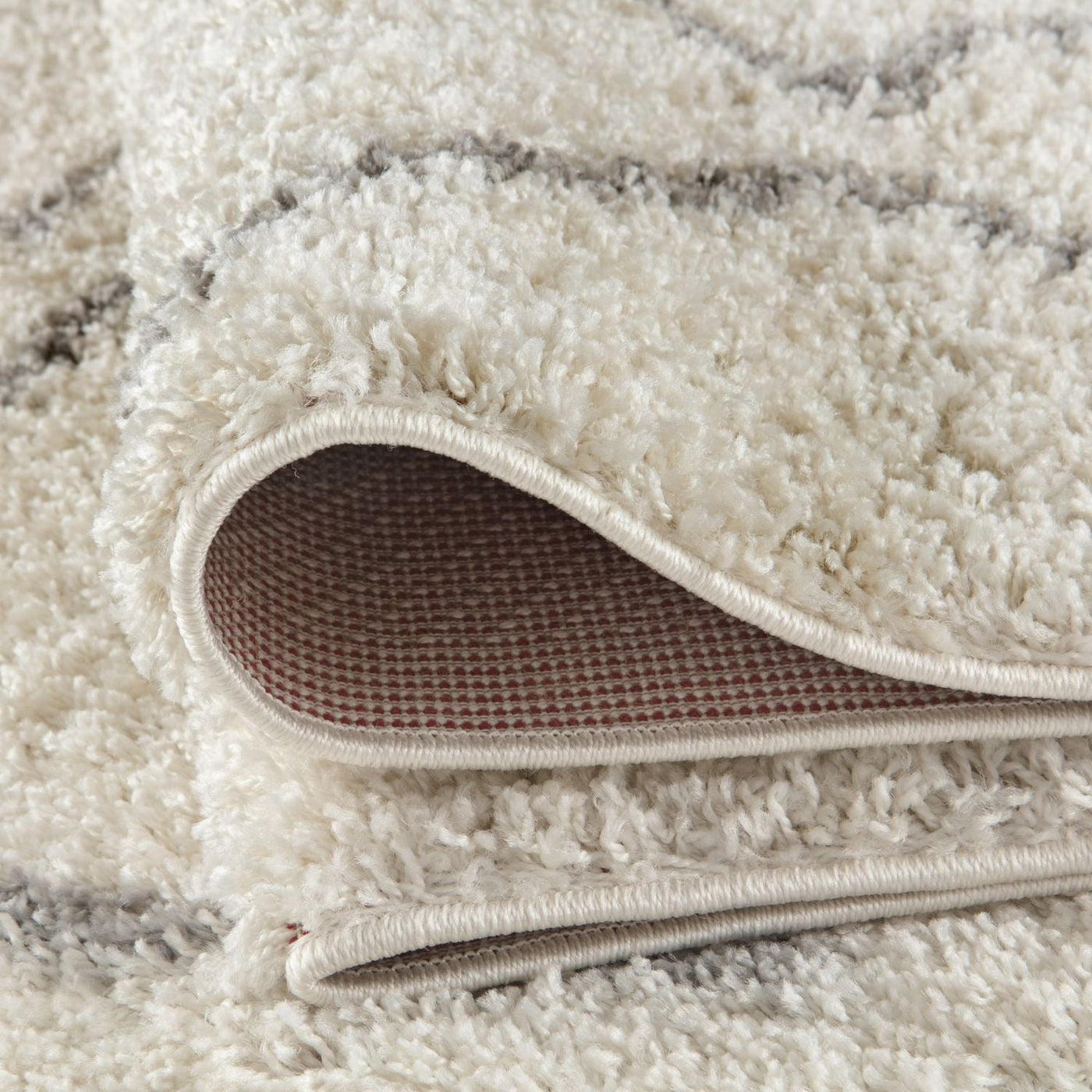 Moroccan Ivory Grey Shaggy Rug – 800