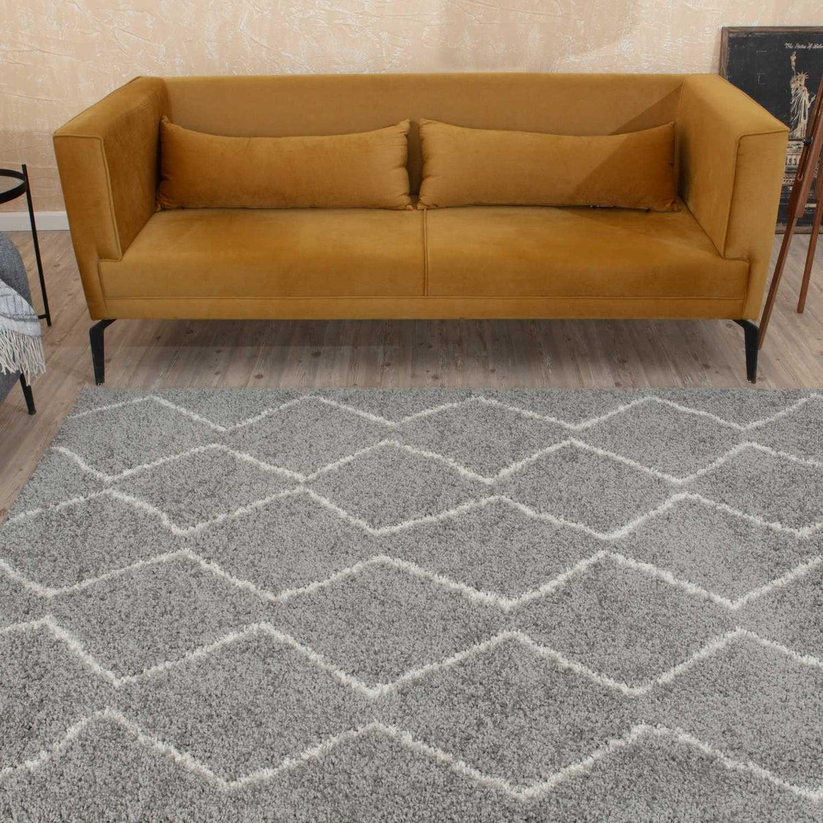 Moroccan Grey Shaggy Rug – 810