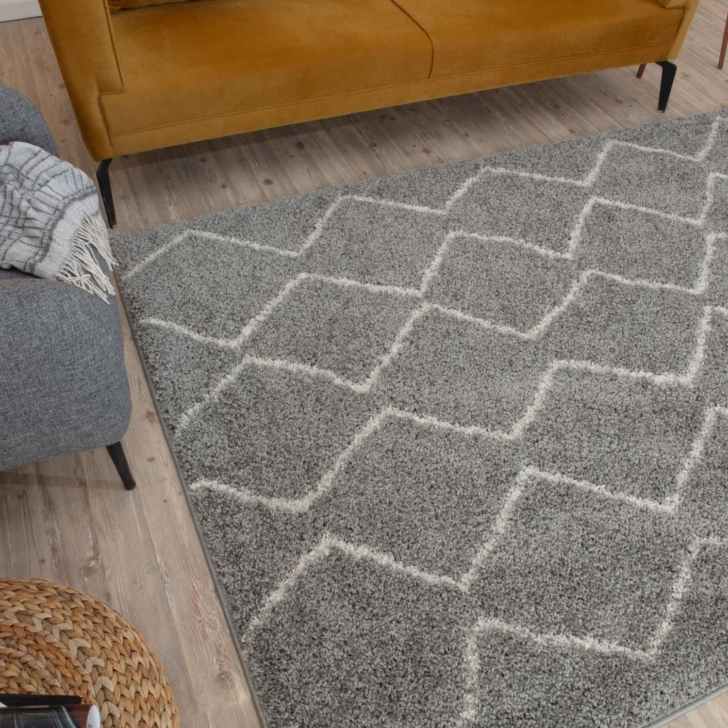 Moroccan Grey Shaggy Rug – 810