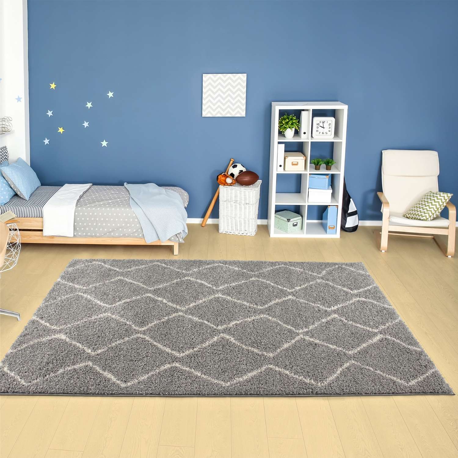 Moroccan Grey Shaggy Rug – 810