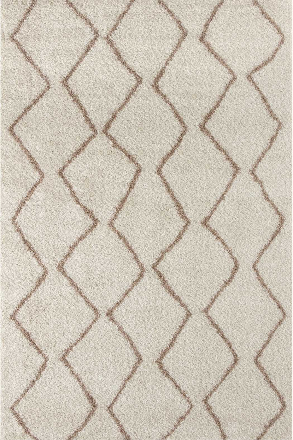 Moroccan Ivory Beige Shaggy Rug – 830