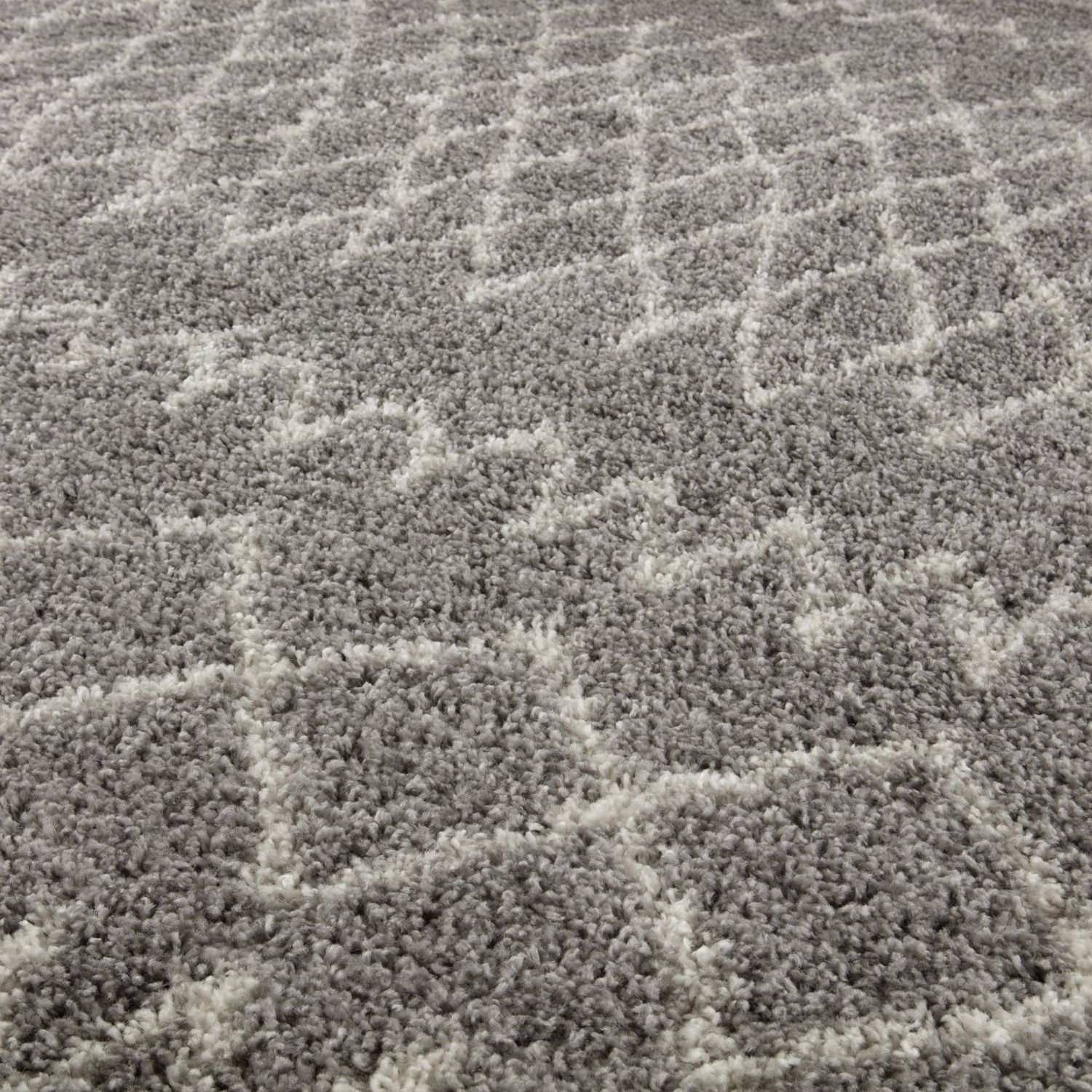 Moroccan Grey Shaggy Rug – 910
