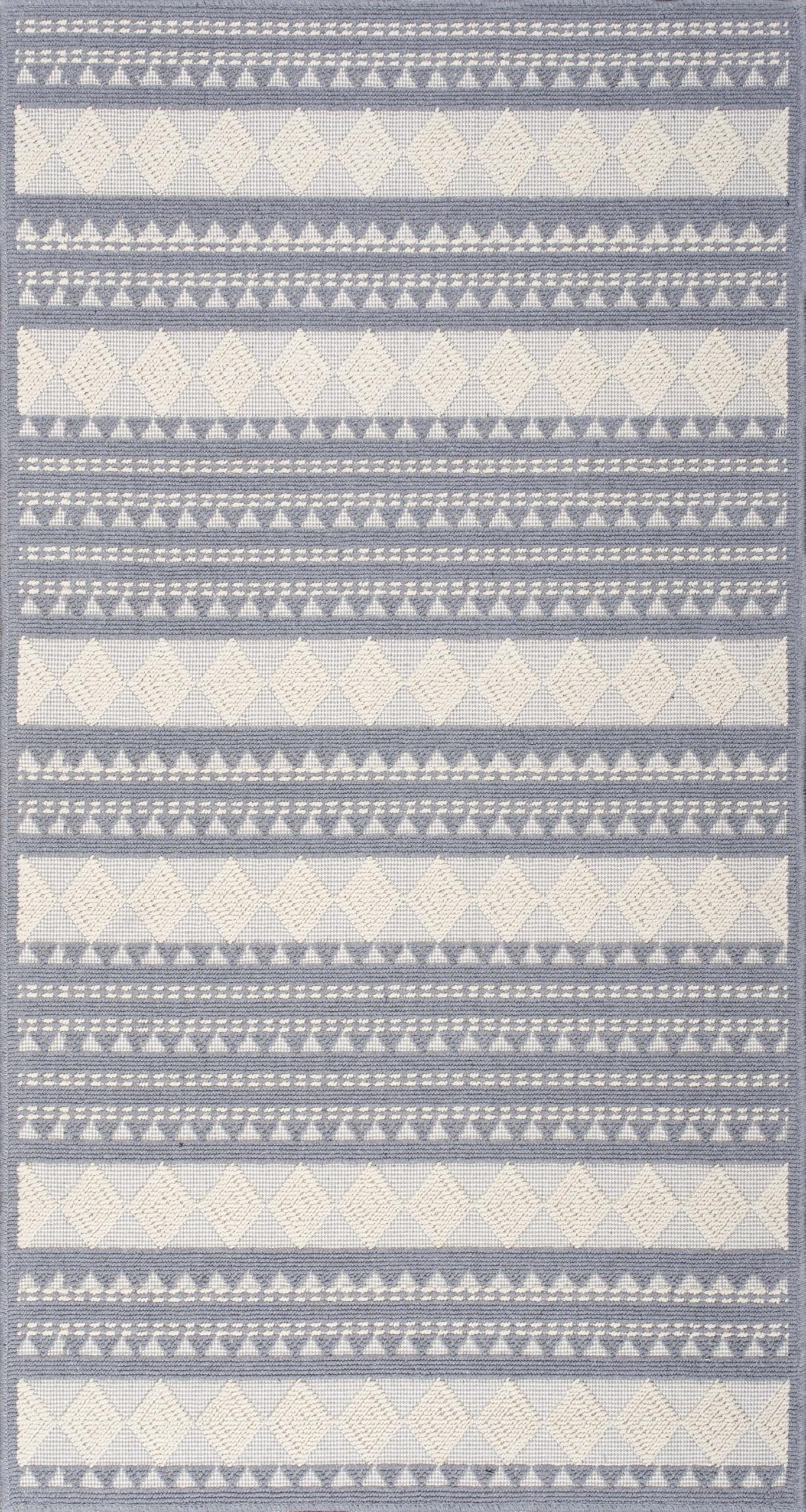 Grey washable cotton area rug from Netline Home, non-slip vintage boho rug for living room, bedroom, or kitchen.