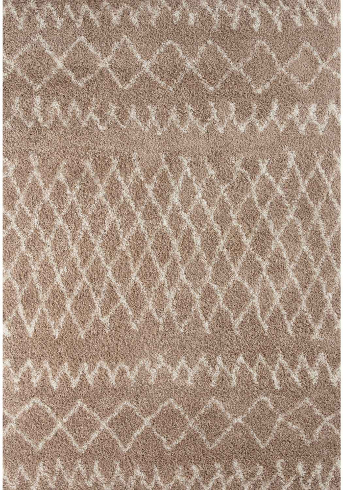 Moroccan Beige Shaggy Rug – 920 shown in an illustrative room