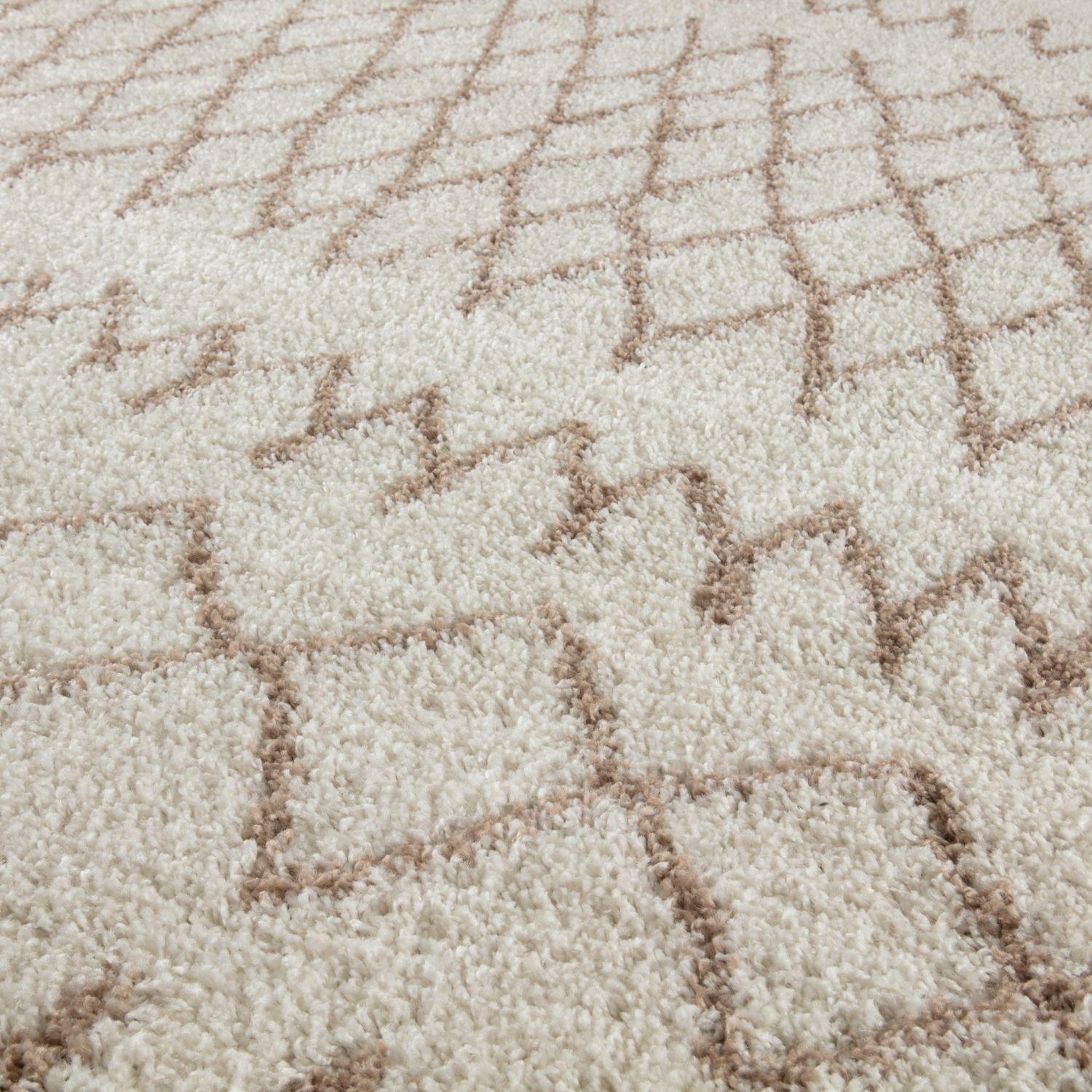 Moroccan Ivory Beige Shaggy Rug – 930
