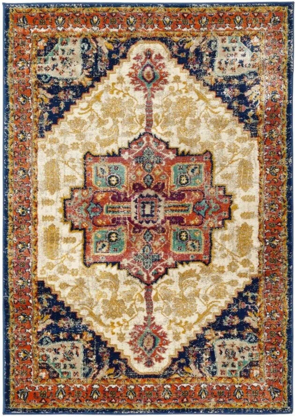 Granada Multicolour Vintage Rug – Amber