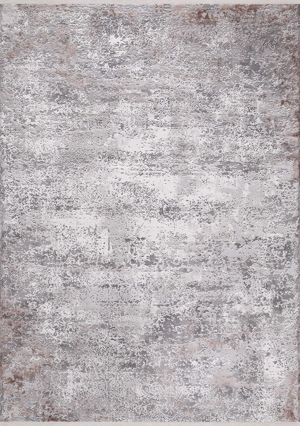 Ash gray Luxe runner rug by Netline Home featuring high-density Wilton woven geometric and distressed design for living room or hallway.