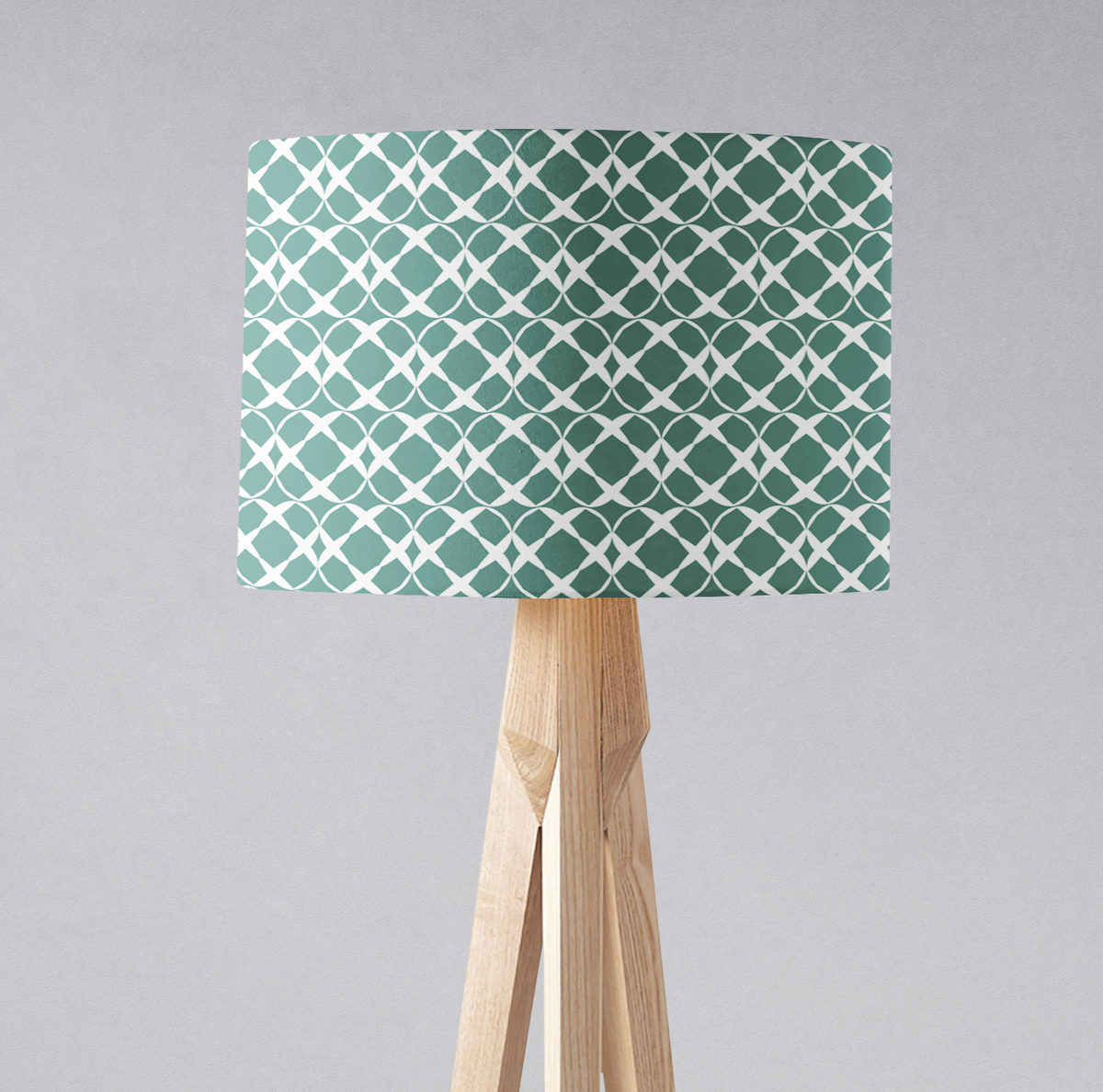 Green Geometric Lampshade – Ceiling & Table Compatible