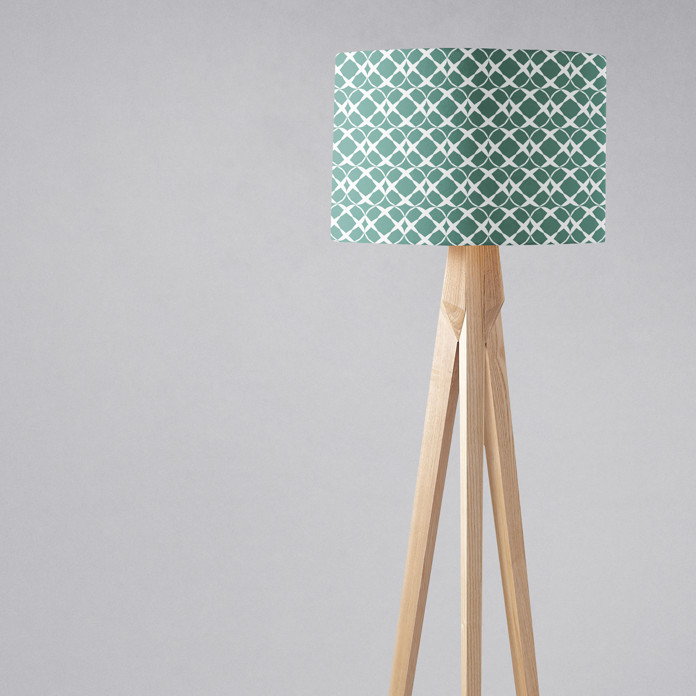 Green Geometric Lampshade – Ceiling & Table Compatible