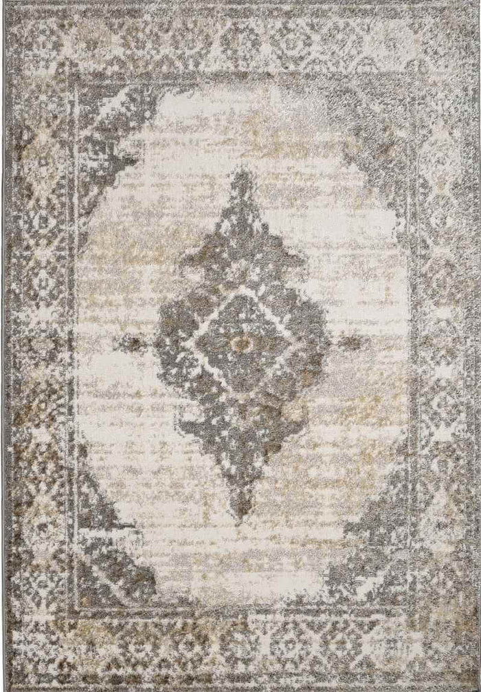 Cadiz Natural Traditional Rug – Soft Vintage shown in an illustrative room