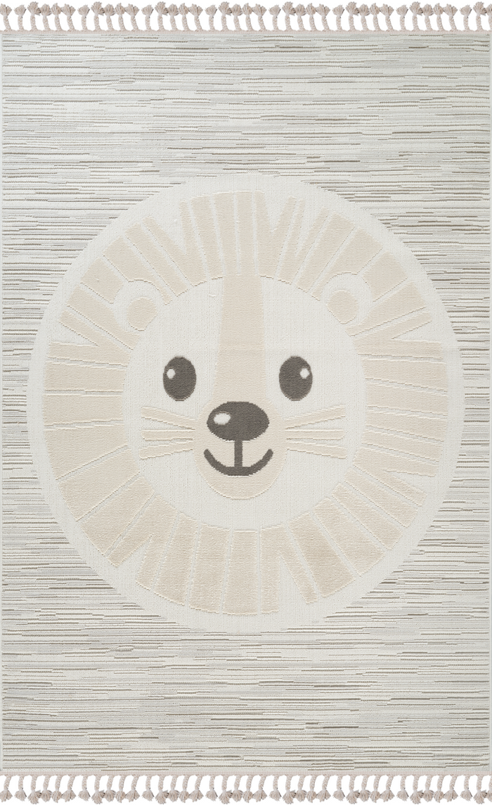 KI004 Multi-colour Modern Polyester Washable Rug shown in an illustrative room