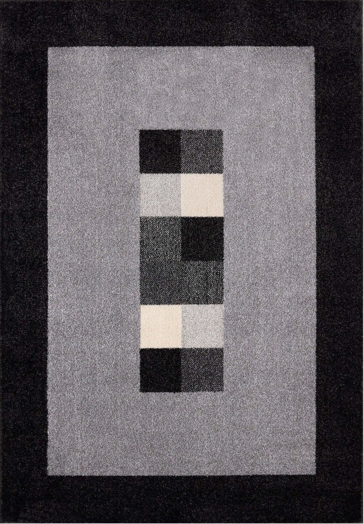 Ephesus Grey Black Rug – 7439GB