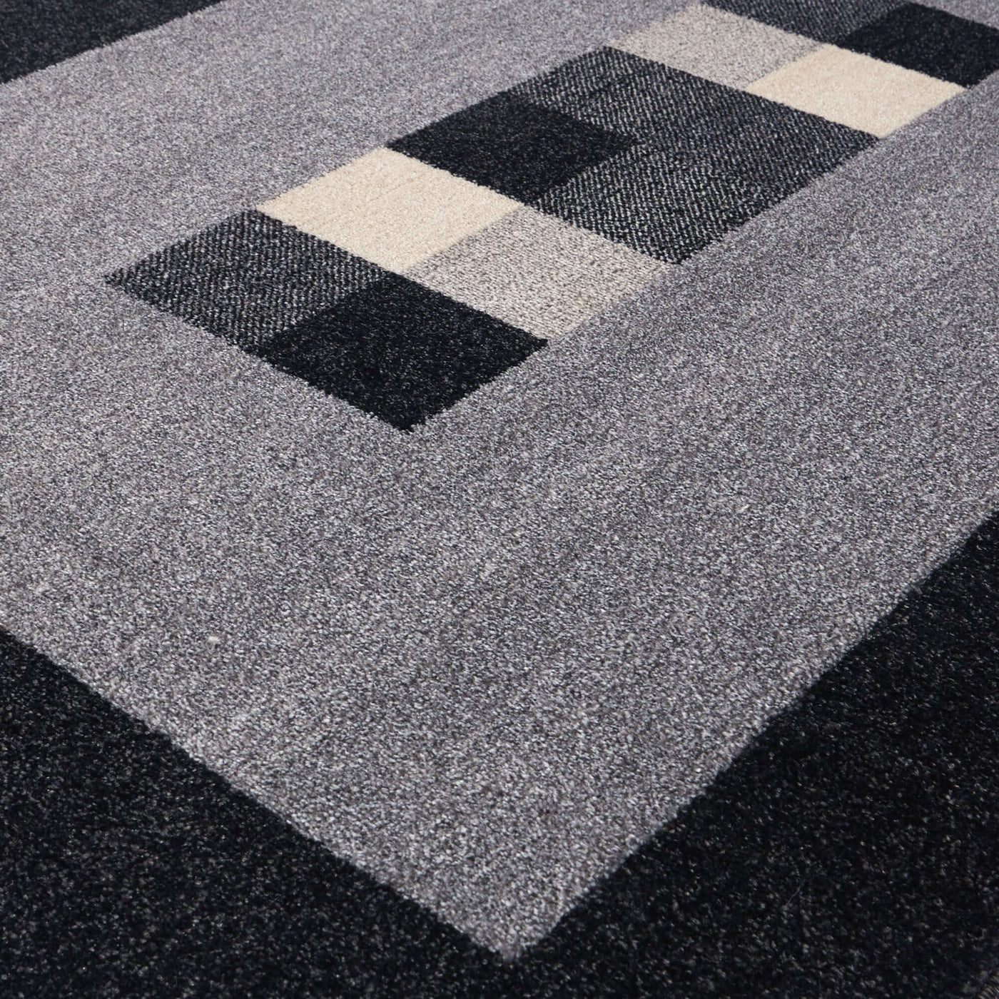 Ephesus Grey Black Rug – 7439GB