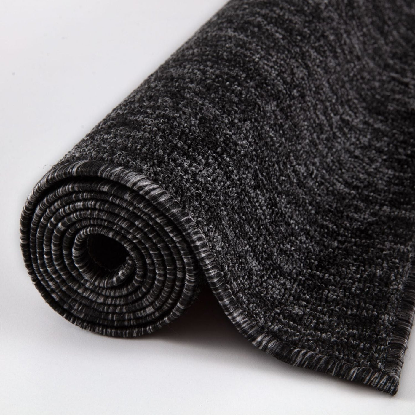 Flex Dark Grey Low Pile Solid Rug