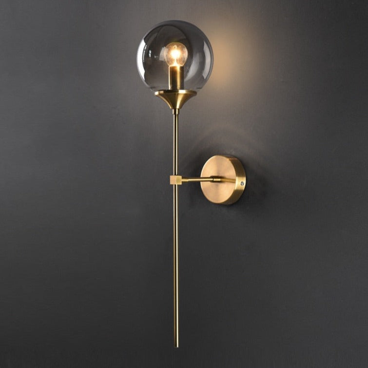 Light My House Sizzle Glass Wall Light with sleek design and warm ambient glow, ideal for modern home lighting decor.