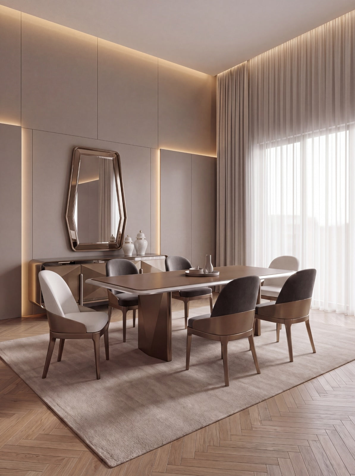 Monaco Dining Room (SK) by Netline Interiors