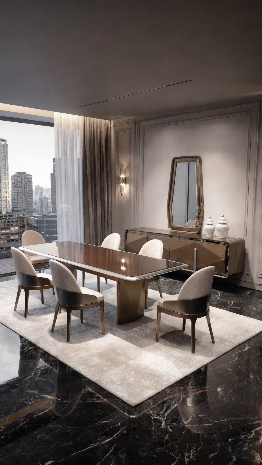 Monaco Dining Room (SK) by Netline Interiors